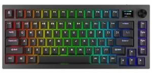 BIL AVAX GM02 PRO 75% Gasket RGB tri-mode mechanikus billentyűzet Gateron barna switch, magyar kiosz